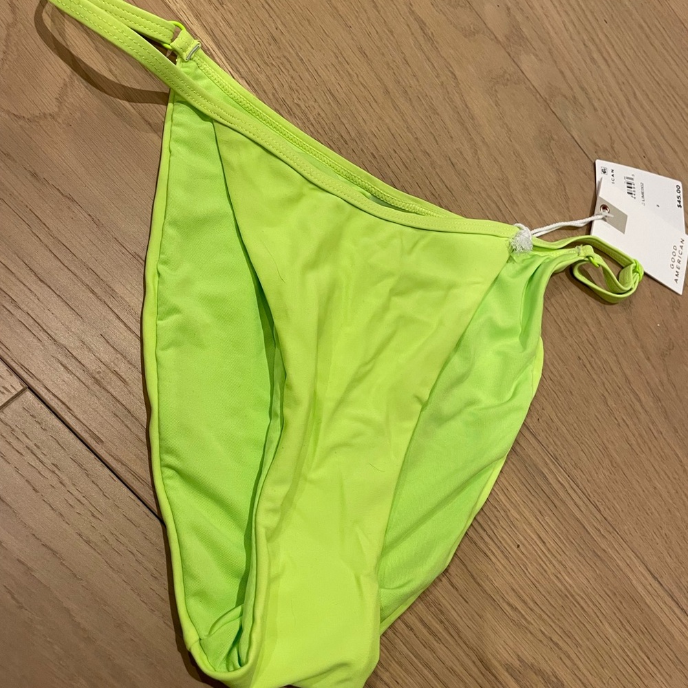 Neon Green Good American Perfect Fit Bikini Bottom